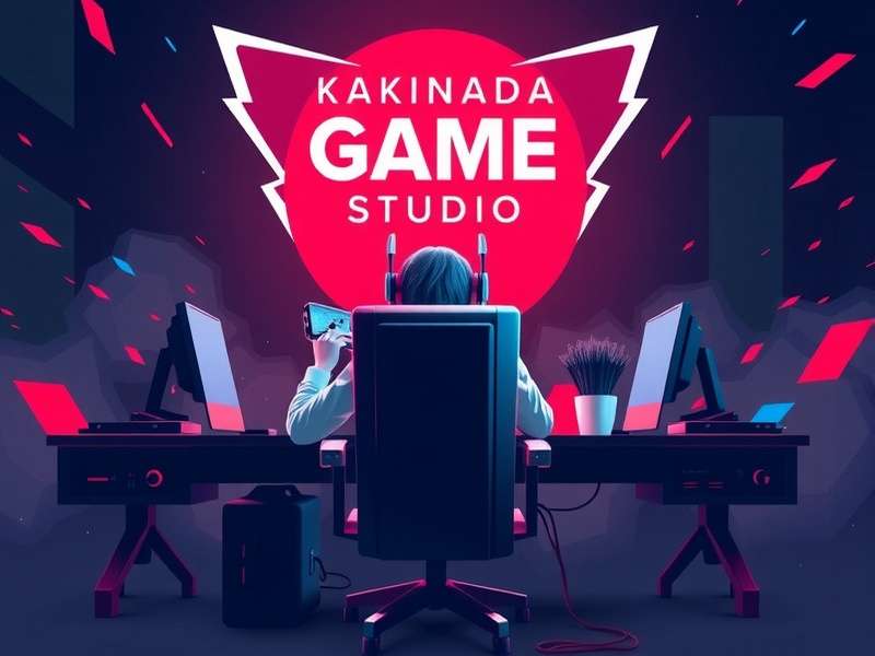 Game development team working on project